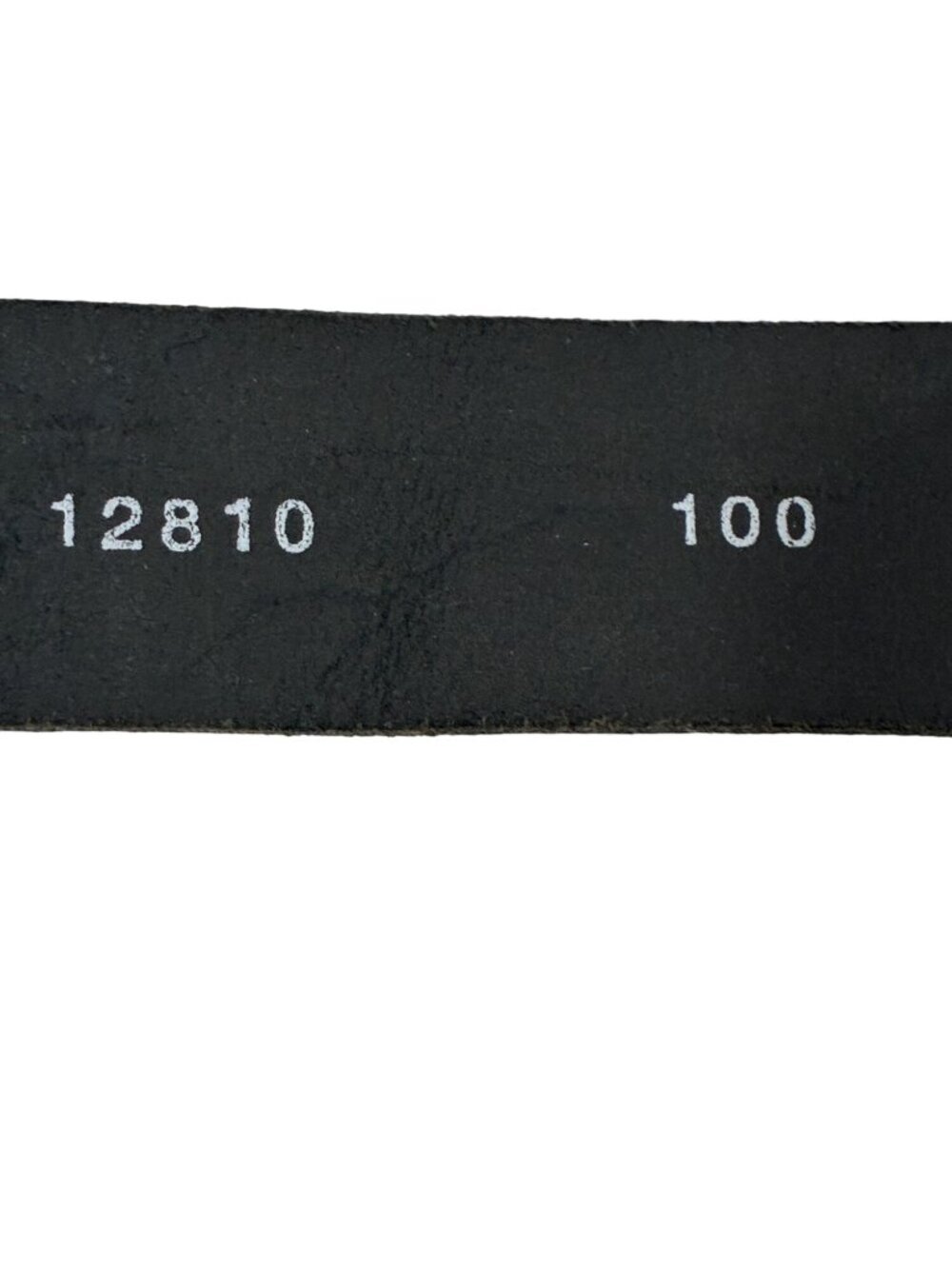 Emporio Armani Black cow split Leather Belt With Polished Buckle 1.5 Inches Wide - Picture 7 of 9